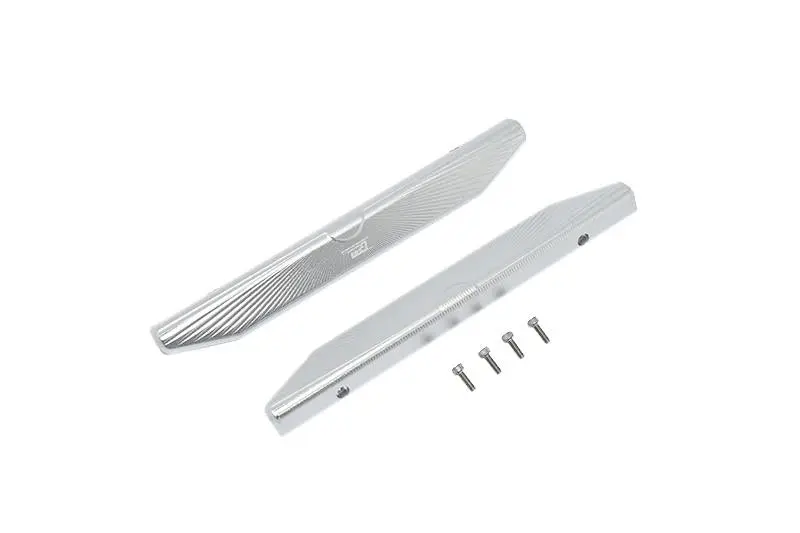 Traxxas Hoss 4X4 Vxl (90076-4) Aluminum Chassis Nerf Bars (Longer Version) - 6Pc Set Silver 1