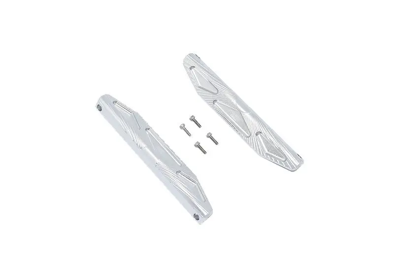 Traxxas Hoss 4X4 Vxl (90076-4) Aluminum Chassis Nerf Bars (Silver Inlay Version) - 2Pc Set Silver 1