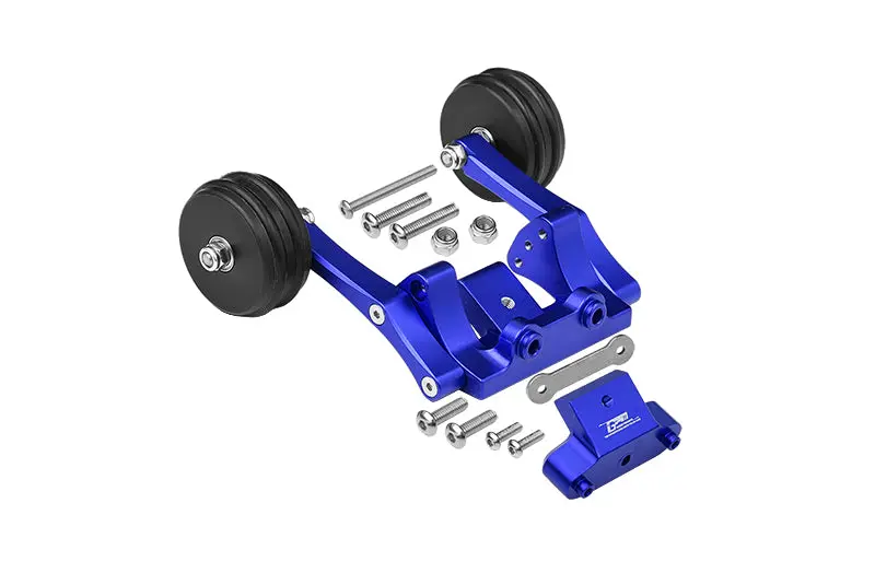 Traxxas Hoss 4X4 Vxl (90076-4) Aluminum Rear Adjustable Wheelie - 12Pc Set Blue 1