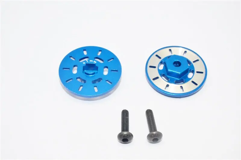 Traxxas Latrax Rally Aluminum Brake Disk Hex Adapter (+1Mm) - 2Pcs Set Blue 1
