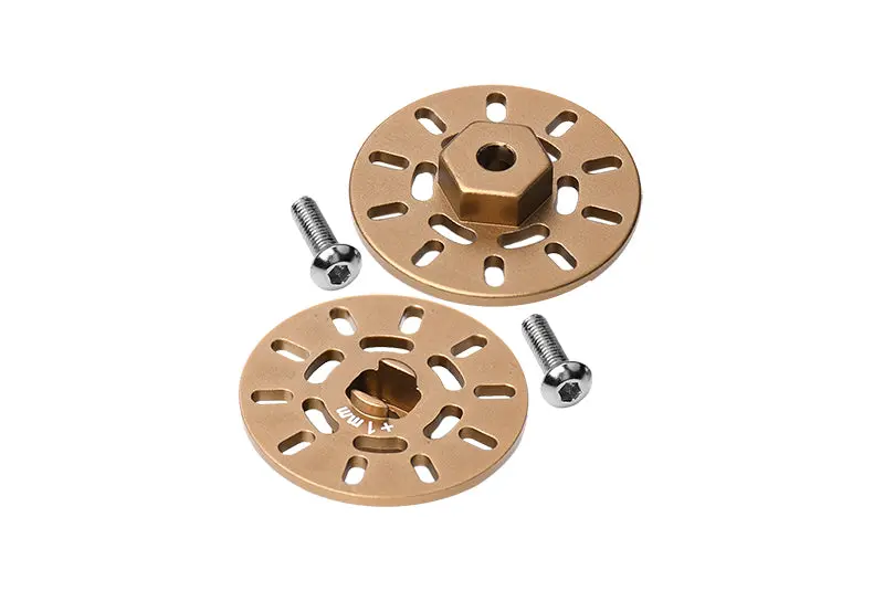 Traxxas Latrax Rally Aluminum Brake Disk Hex Adapter (+1Mm) - 2Pcs Set Titanium 1