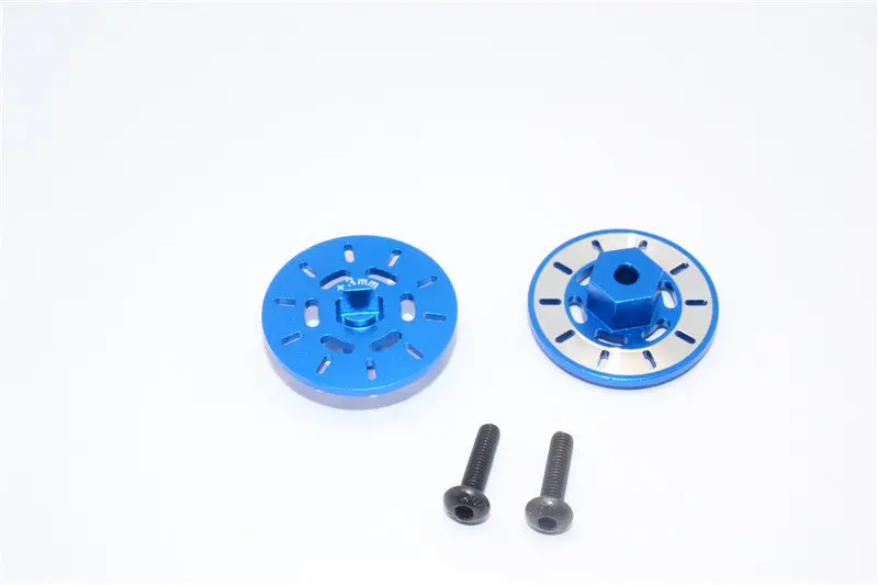 Traxxas Latrax Rally Aluminum Brake Disk Hex Adapter (+3Mm) - 2 Pcs Set Blue 1
