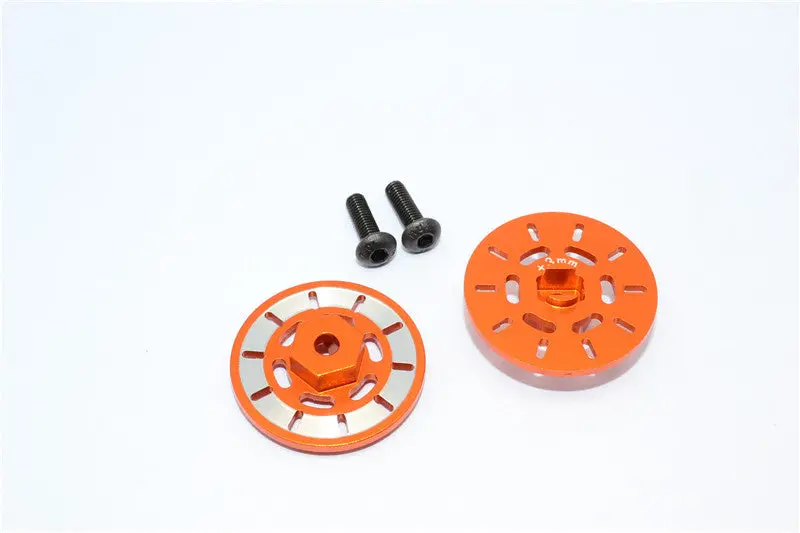 Traxxas Latrax Rally Aluminum Brake Disk Hex Adapter (+3Mm) - 2 Pcs Set Orange 1