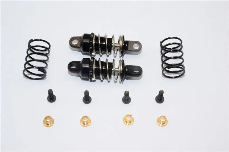 Traxxas Latrax Rally Aluminum Front Adjustable Damper (37Mm) - 1Pr Black 1