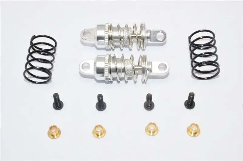 Traxxas Latrax Rally Aluminum Front Adjustable Damper (37Mm) - 1Pr Silver 1