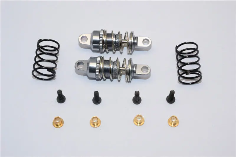 Traxxas Latrax Rally Aluminum Rear Adjustable Damper (34Mm) - 1Pr Gray Silver 1