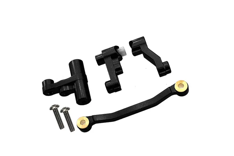 Traxxas Latrax Rally / Sst / Teton Aluminum Steering Assembly - 1 Set Black 1