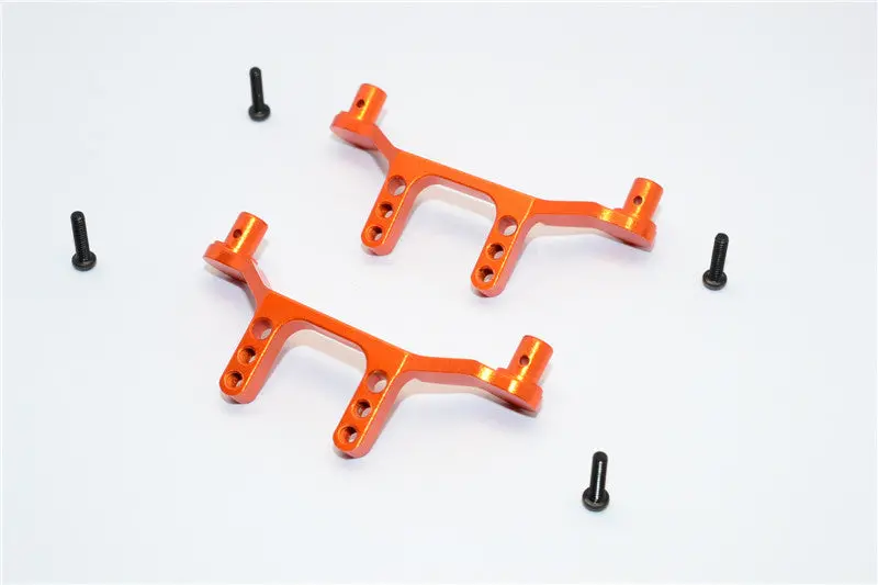 Traxxas Latrax Sst Aluminum Front & Rear Body Post Mount - 1 Set Orange 1