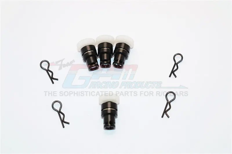 Traxxas Latrax Sst Aluminum Front & Rear Magnet Body Post - 1 Set Black 1