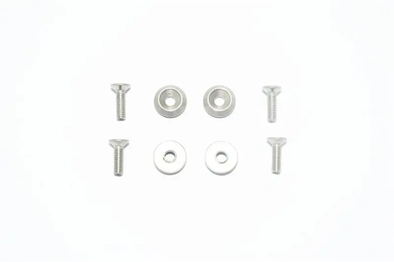 Traxxas Latrax Sst Stainless Steel Wheel Lock Washer + Screw - 8Pc Set Original Color 1