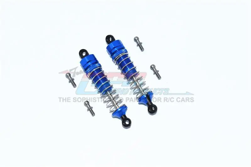 Traxxas Latrax Teton Aluminum Front Or Rear Spring Dampers 59Mm - 1 Pair Set Blue 1