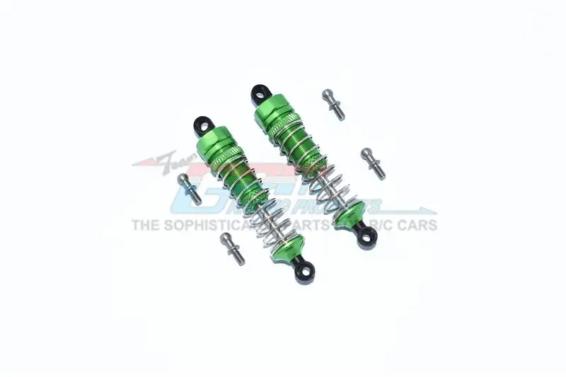Traxxas Latrax Teton Aluminum Front Or Rear Spring Dampers 59Mm - 1 Pair Set Green 1