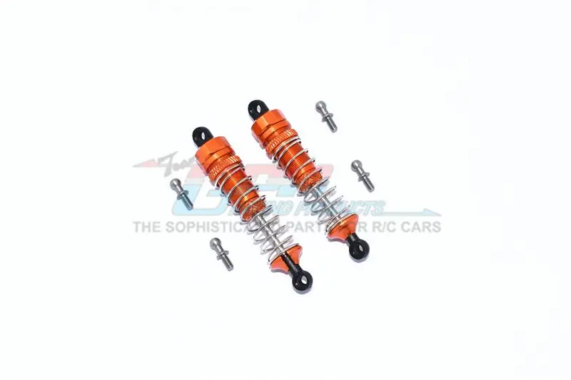 Traxxas Latrax Teton Aluminum Front Or Rear Spring Dampers 59Mm - 1 Pair Set Orange 1