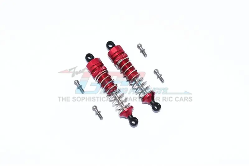 Traxxas Latrax Teton Aluminum Front Or Rear Spring Dampers 59Mm - 1 Pair Set Red 1