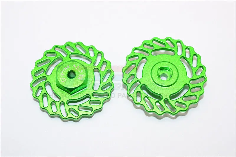 Traxxas Latrax Teton & Latrax Sst Aluminum Brake Disk +2.5Mm Thick - 2Pcs Set Green 1