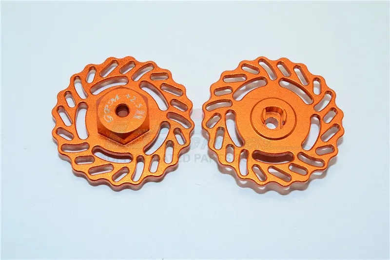 Traxxas Latrax Teton & Latrax Sst Aluminum Brake Disk +2.5Mm Thick - 2Pcs Set Orange 1