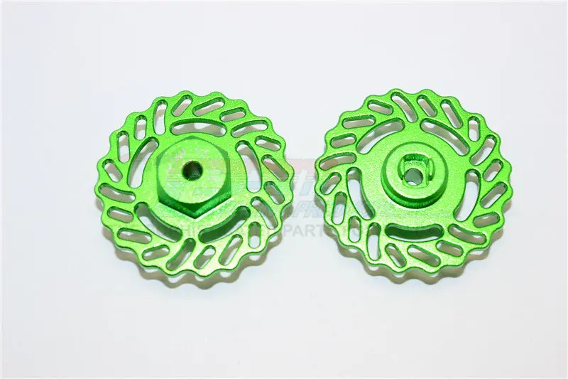 Traxxas Latrax Teton & Latrax Sst Aluminum Brake Disk +5.5Mm Thick - 2Pcs Set Green 1