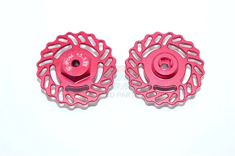 Traxxas Latrax Teton & Latrax Sst Aluminum Brake Disk +5.5Mm Thick - 2Pcs Set Red 1