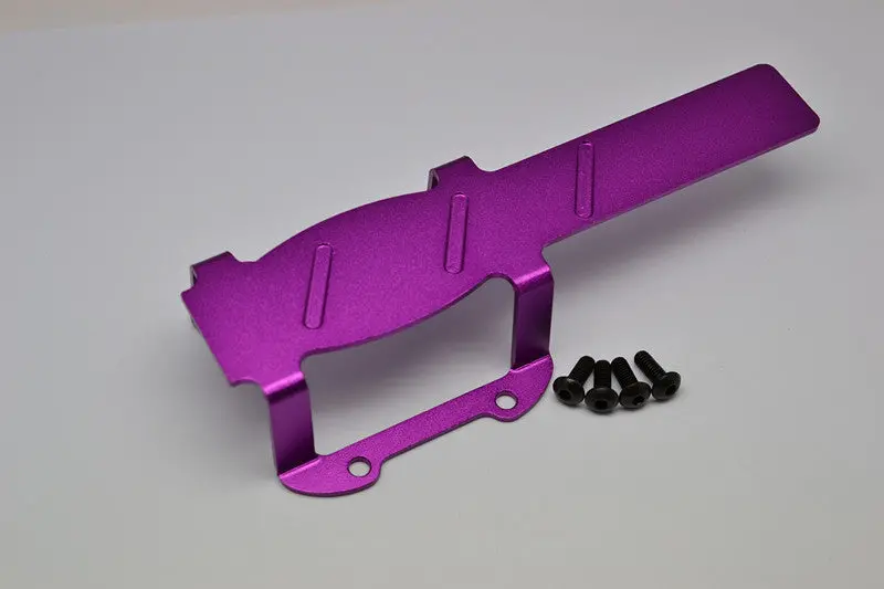 Traxxas Revo Aluminum Center Gear Box Skid Guard With Screws - 1Pc Set Purple 1