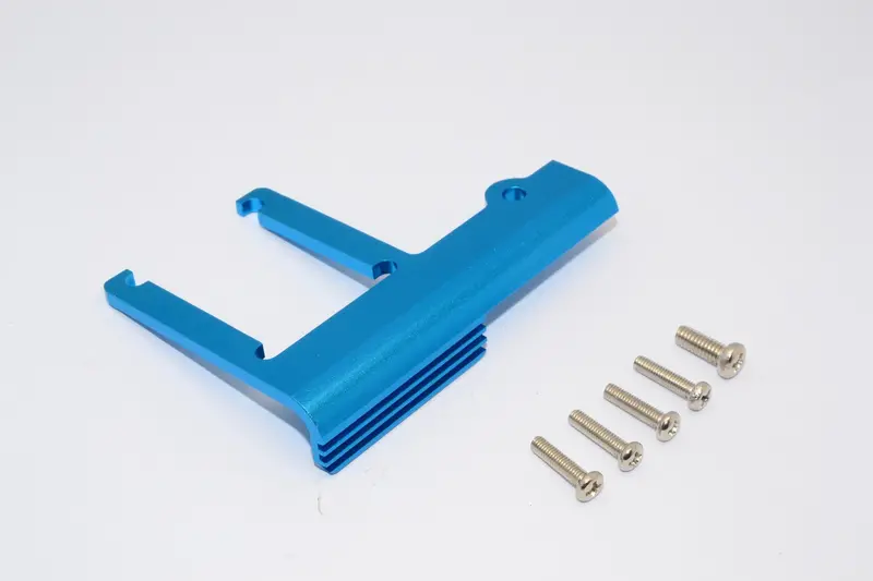 Traxxas Revo Aluminum Engine Bottom Heat Sink Mount With Screws - 1Pc Set Blue 1
