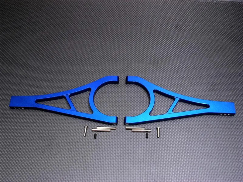 Traxxas Revo Aluminum Front Lower Arm With Pins & Screws - 1Pr Set (Economy Version) Blue 1