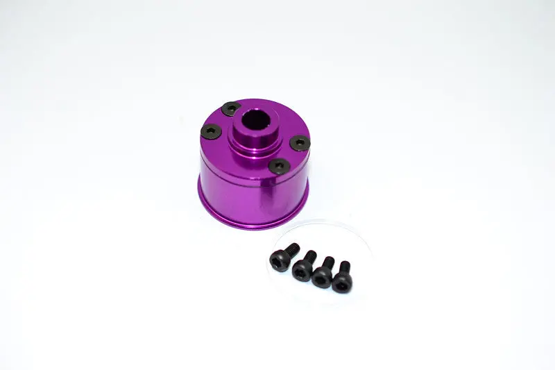 Traxxas Revo Aluminum Front/Rear Differential Casing With Screws, Shims & Hex Wrench - 2 Pcs Set Purple 1