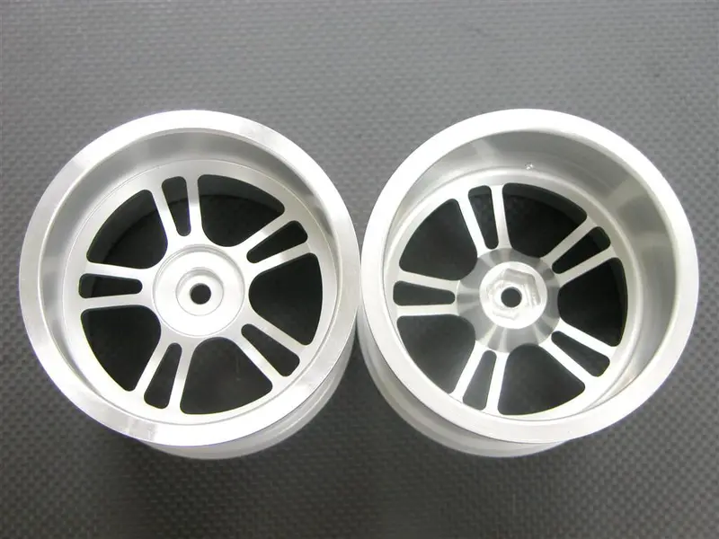 Traxxas Revo Aluminum Front/Rear Rims (5 Star) For Gpm Option Tires - 1Pr Silver 1