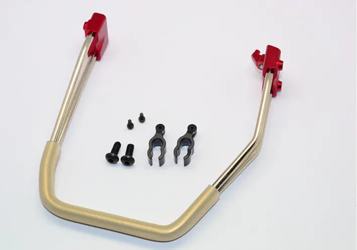 Traxxas Revo Aluminum Handle With Silicone Tube & Screws - 1 Set Red 1