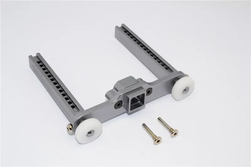 Traxxas Revo Aluminum Rear Body Posts With Screws (Extension 25Mm) - 1Pc Set Gray Silver 1