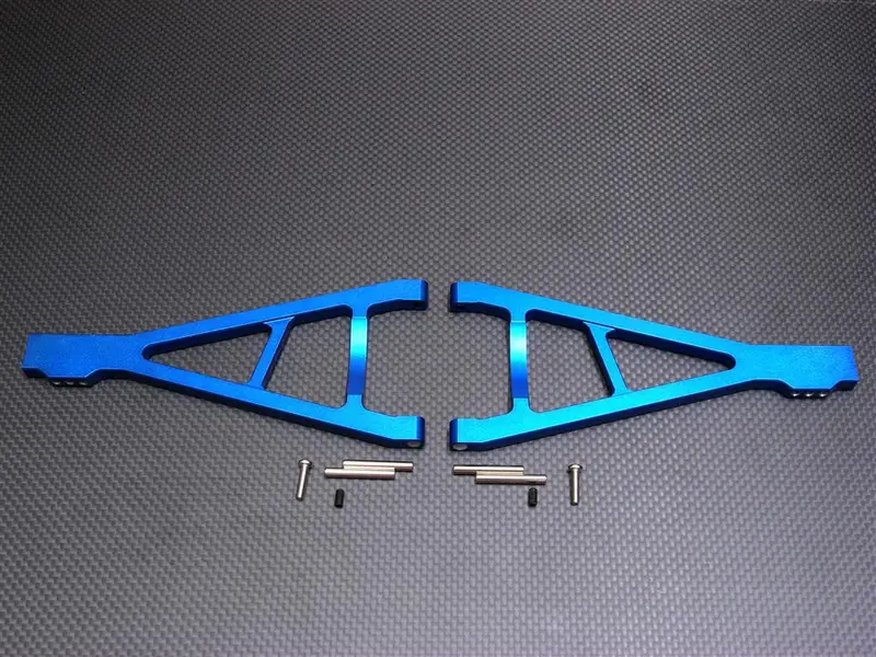 Traxxas Revo Aluminum Rear Lower Arm With Pins & Screws - 1Pr Set (Economy Version) Blue 1