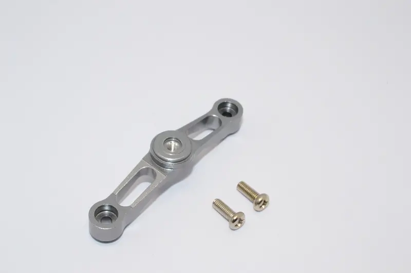 Traxxas Revo Aluminum Steering Holder With Screws - 1Pc Set Gray Silver 1
