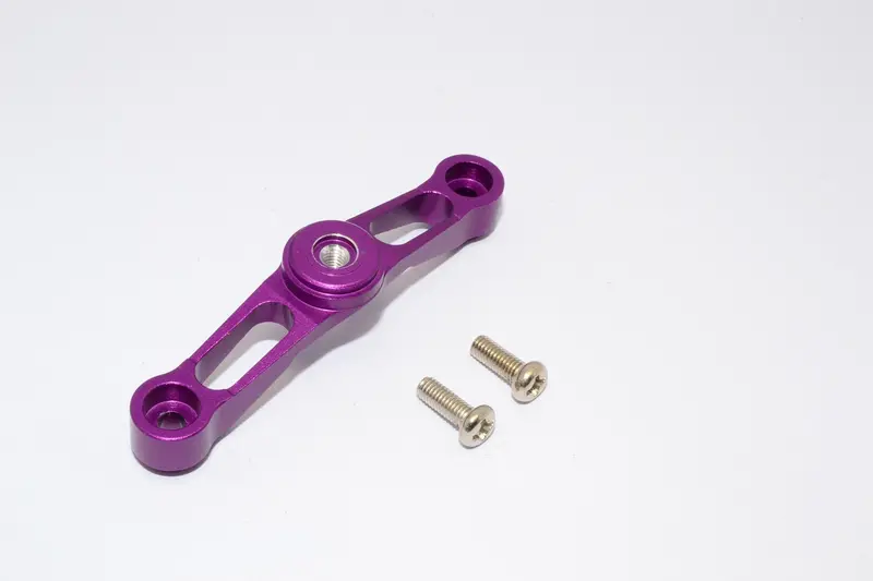 Traxxas Revo Aluminum Steering Holder With Screws - 1Pc Set Purple 1