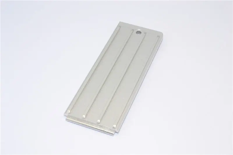 Traxxas Revo, Revo 3.3 Aluminum Batteries Box Bottom Shelf With Screw - 1 Pc Set Silver 1