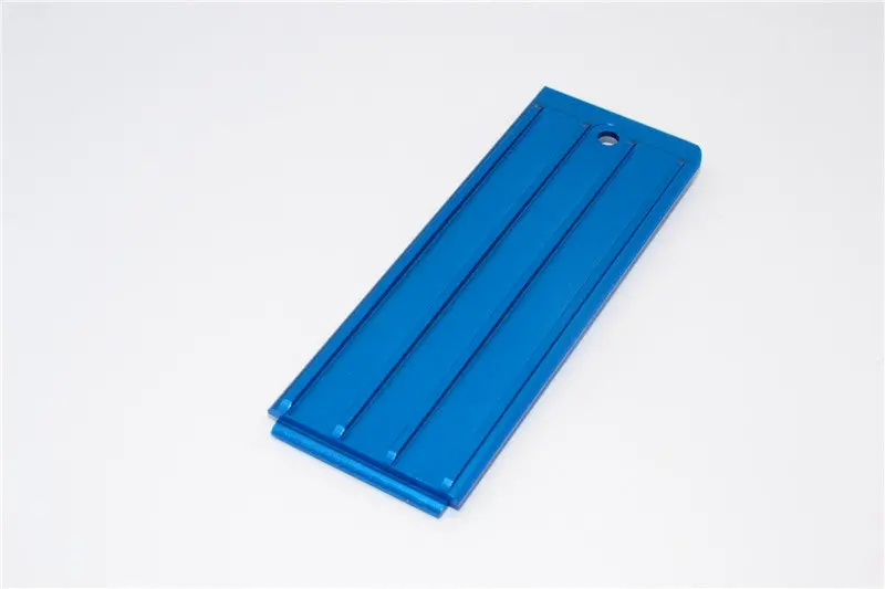 Traxxas Revo, Revo 3.3 Aluminum Batteries Box Bottom Shelf With Screw - 1Pc Set Blue 1