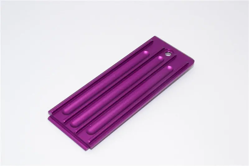 Traxxas Revo, Revo 3.3 Aluminum Batteries Box Bottom Shelf With Screw - 1Pc Set Purple 1