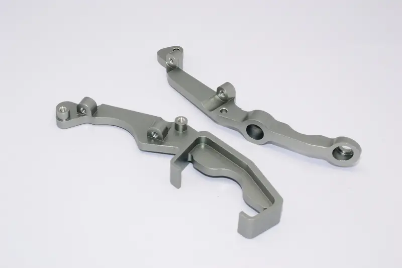 Traxxas Revo & Revo 3.3 Aluminum Engine Mount Side Supportor - 2Pcs Gray Silver 1