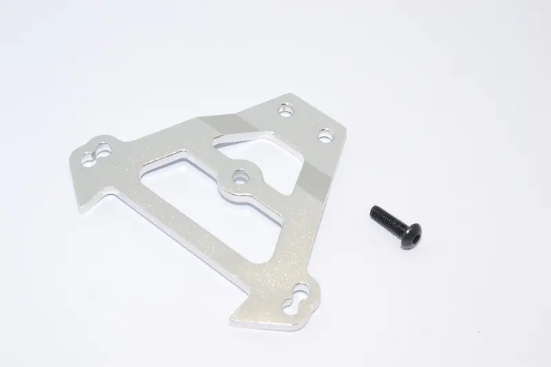 Traxxas Revo & Revo 3.3 Aluminum Front Bulkhead Tie Bar With Screw - 1Pc Set Silver 1