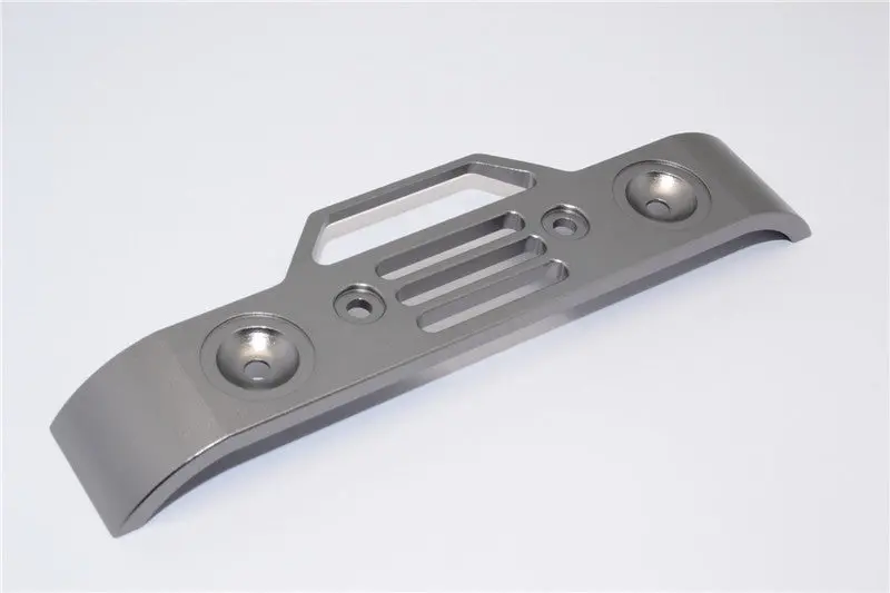 Traxxas Revo, Revo 3.3 Aluminum Front Bumper - 1Pc Gray Silver 1