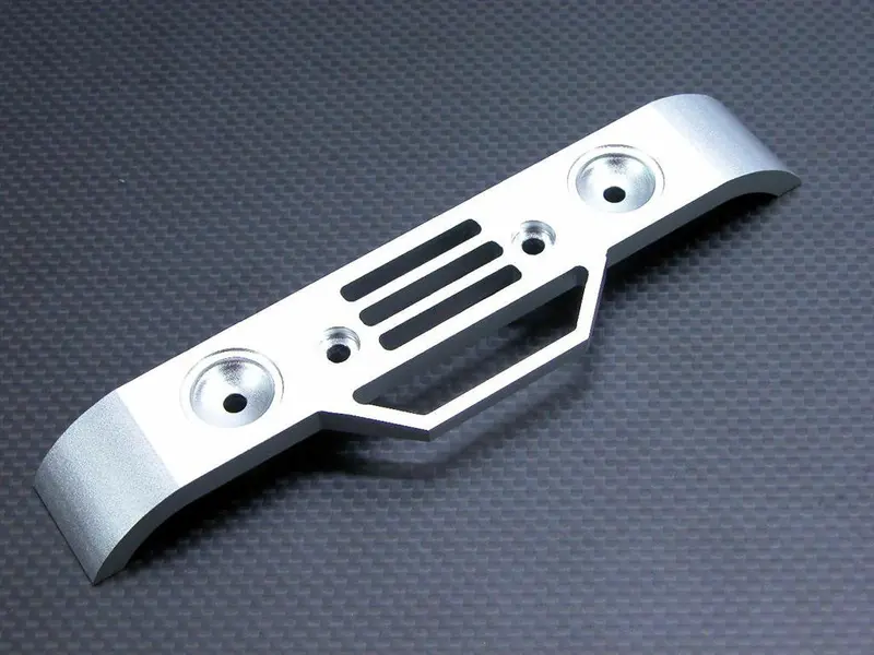 Traxxas Revo, Revo 3.3 Aluminum Front Bumper - 1Pc Silver 1