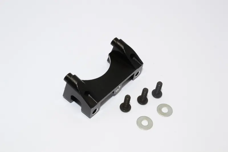 Traxxas Revo & Revo 3.3 Aluminum Front Damper Mount With Counter Sink Washers & Screws - 1Pc Set Black 1