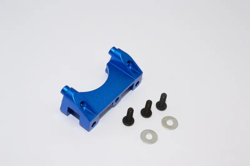 Traxxas Revo & Revo 3.3 Aluminum Front Damper Mount With Counter Sink Washers & Screws - 1Pc Set Blue 1