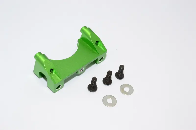 Traxxas Revo & Revo 3.3 Aluminum Front Damper Mount With Counter Sink Washers & Screws - 1Pc Set Green 1
