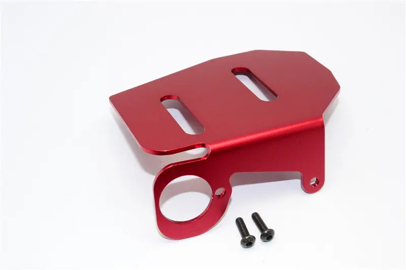 Traxxas Revo, Revo 3.3 Aluminum Fuel Tank Protector With Screws - 1Pc Set Red 1
