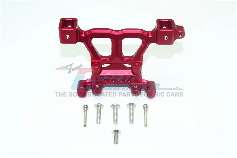 Traxxas Revo, Revo 3.3 Aluminum Rear Body Posts Mount With Screws - 1Pc Set Red 1