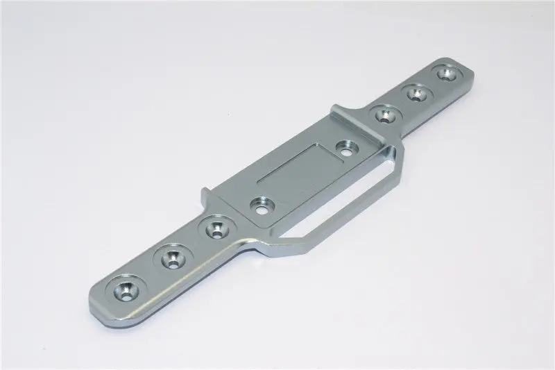 Traxxas Revo, Revo 3.3 Aluminum Rear Bumper - 1Pc Gray Silver 1
