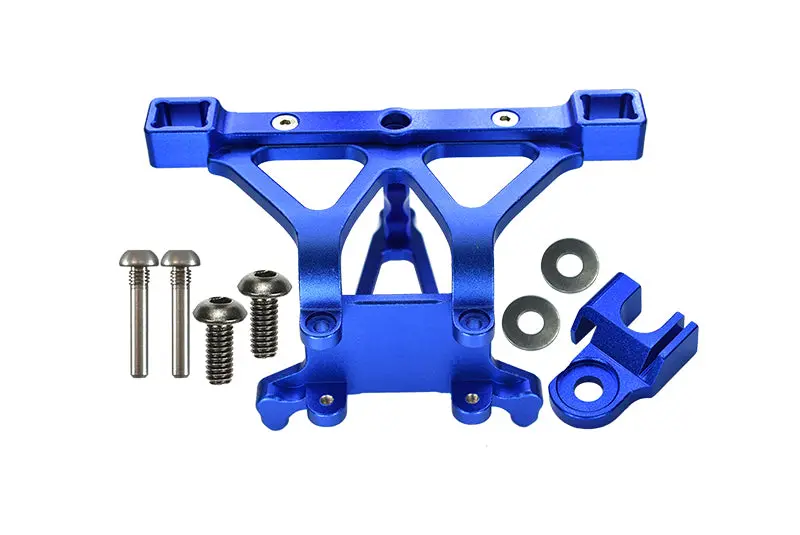 Traxxas Revo, Revo 3.3, E-Revo Aluminum Front Body Posts Mount With Screw - 1Pc Set Blue 1