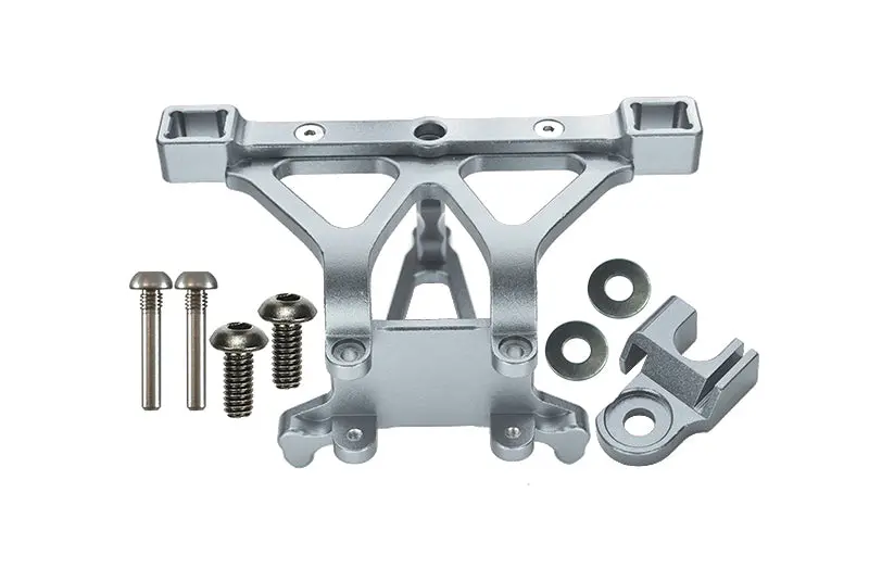 Traxxas Revo, Revo 3.3, E-Revo Aluminum Front Body Posts Mount With Screw - 1Pc Set Silver 1