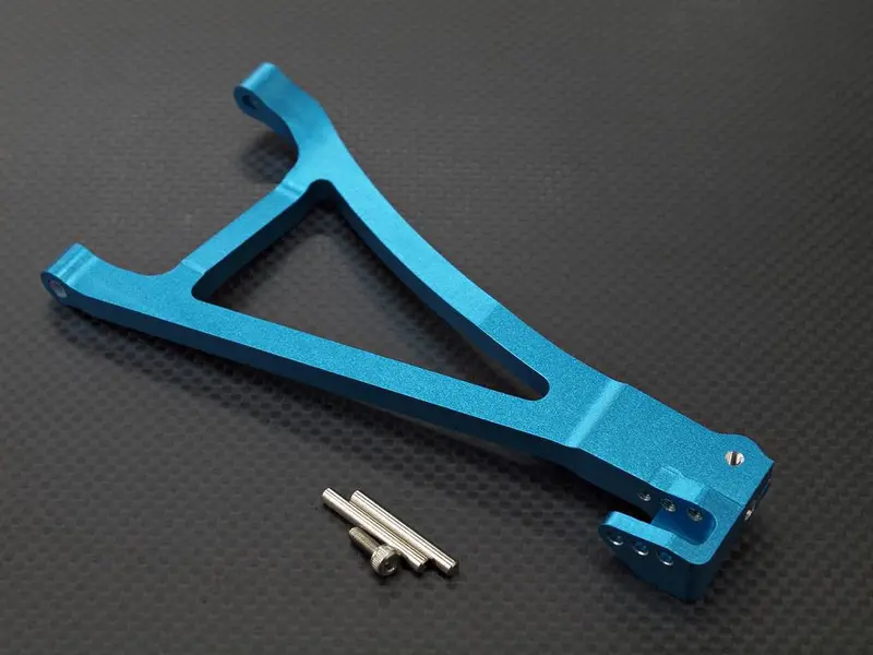 Traxxas Revo, Revo 3.3, E-Revo Aluminum Front Lower Arm (Sandwich Design With Screws+Pins+Delrin Collars) - 1Pc Set (For Left Side) Blue 1