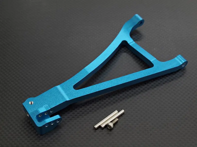 Traxxas Revo, Revo 3.3, E-Revo Aluminum Front Lower Arm (Sandwich Design With Screws+Pins+Delrin Collars) - 1Pc Set (For Right Side) Blue 1