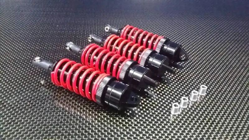 Traxxas Revo, Revo 3.3, E-Revo Aluminum Front/Rear Adjustable Spring Dampers (85Mm) - 2 Prs Black 1